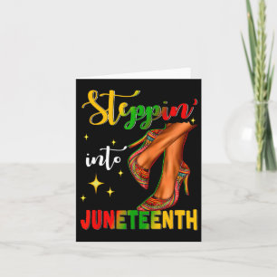 Carte Entrer dans Juneteenth comme mes ancêtres talons h