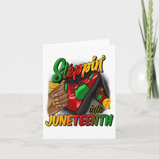 Carte Entrer dans Juneteenth en se souvenant de mes ancê (Devant)