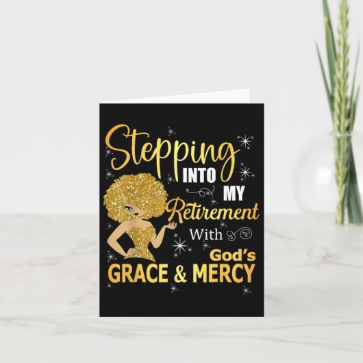 Carte Entrer dans ma retraite avec la grâce et la M de D (Devant)