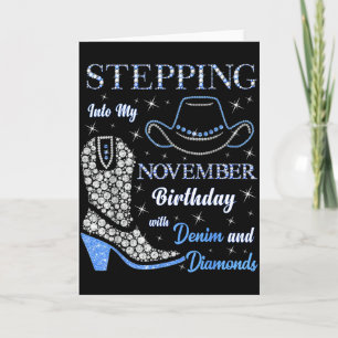 Carte Entrer Dans Mon Anniversaire De Novembre Avec Deni