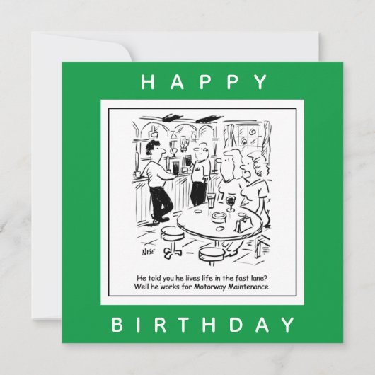 Carte Entretien de l'autoroute vie dans le dessin de la (Devant)