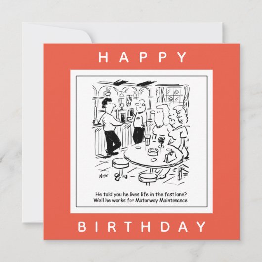 Carte Entretien de l'autoroute vie dans le dessin de la  (Devant)