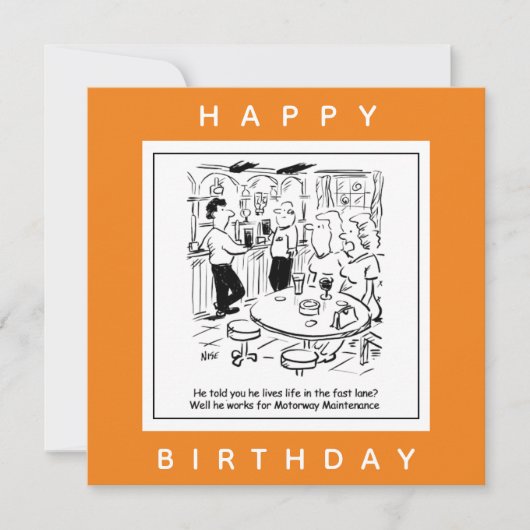 Carte Entretien de l'autoroute vie dans le dessin de la  (Devant)