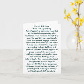 Carte Entretien de perroquet (Fleur jaune)