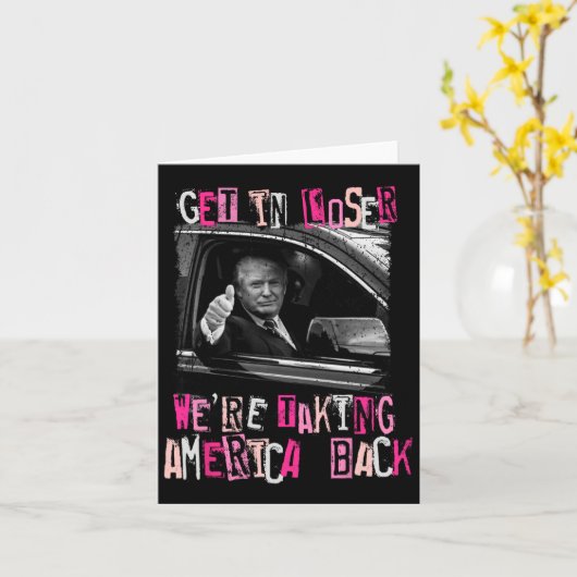 Carte Entrez les perdants, nous allons reprendre l'Améri (Fleur jaune)