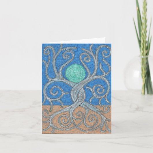 Carte Entwined Trees Note Card (Devant)