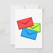 Carte Envelopes colorées (Devant)