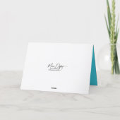 Carte Enveloppe Plage Anniversaire Avec Palmiers (Dos)