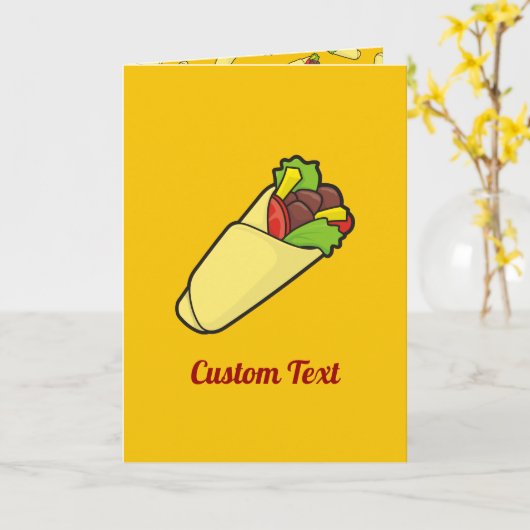 Carte Enveloppe Tortilla (Fleur jaune)