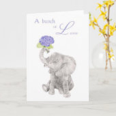 Carte Envoi d'amour (Fleur jaune)