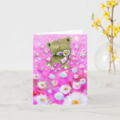 Carte Envoi d'amour (Fleur jaune)