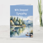 Carte Envoi d'amour et de prières Sympathie Temps de per (Devant)