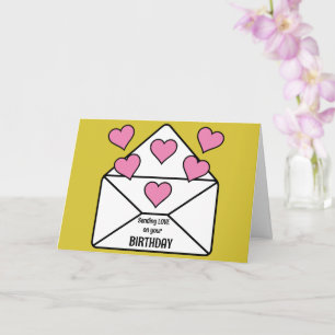 Carte Envoi d'amour pour anniversaire