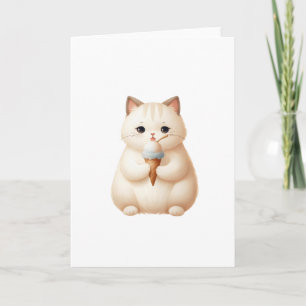 Carte Envoi de crème glacée doux Kitten Toutes les occas
