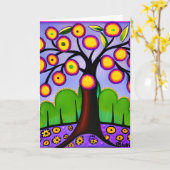 Carte Envoi de gros câlins | Art lunaire (Fleur jaune)