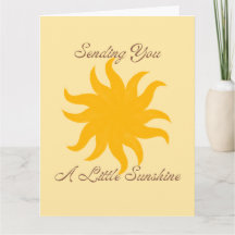 Carte Envoi de Petit Rayon de Soleil