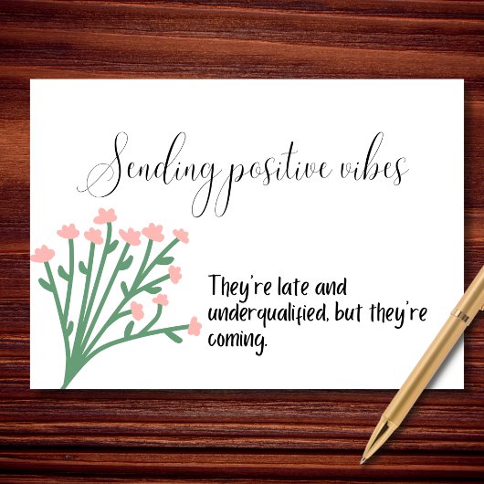 Carte Envoi De Vibes Positives (Finalement)