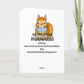 Carte Envoi de vœux chaleureux pour Hanoukka (Dos)