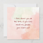 Carte Envoi d'énergie de guérison de votre part  (Dos)