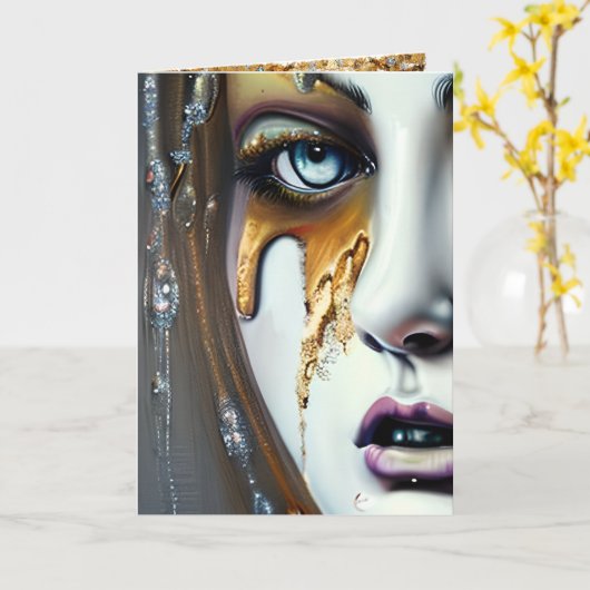 Carte Envoi d'une étincelle (Fleur jaune)