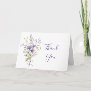 Carte Envoi personnalisé de fleurs violettes
