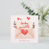 Carte Envoi Vous Aimer Saint Valentin Salutation (Debout devant)