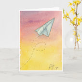 Carte Envol (Fleur jaune)