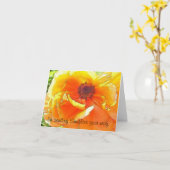 Carte Envoyant à soleil votre manière (Fleur jaune)