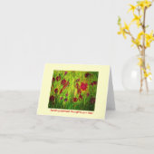 Carte Envoyant aux pensées les plus chaudes votre way~ (Fleur jaune)