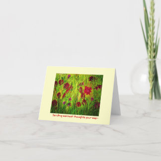 Carte Envoyant aux pensées les plus chaudes votre way~