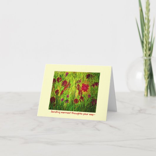 Carte Envoyant aux pensées les plus chaudes votre way~ (Devant)