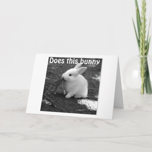 CARTE ENVOYER À CUTE BUNNY POUR DIRE DÉSOLÉ ANNIVERSAIRE (Devant)