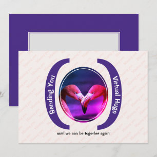 Carte ENVOYER DES HUGS VIRTUELS Photo personnalisée Vous