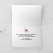 Carte Envoyer l'amour de l'aquarelle de l'afar Floral (Intérieur)