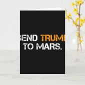 Carte Envoyer Trump sur Mars (Fleur jaune)