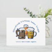 Carte ENVOYER VIRTUAL BEER HUGS Cartoon Beers (Debout devant)