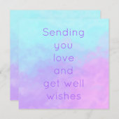 Carte Envoyez-vous l'amour et obtenir des souhaits Paste (Devant / Derrière)