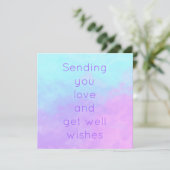 Carte Envoyez-vous l'amour et obtenir des souhaits Paste (Debout devant)