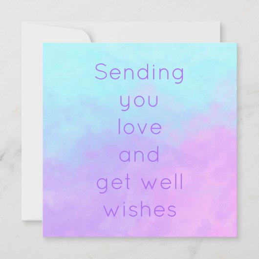 Carte Envoyez-vous l'amour et obtenir des souhaits Paste (Devant)