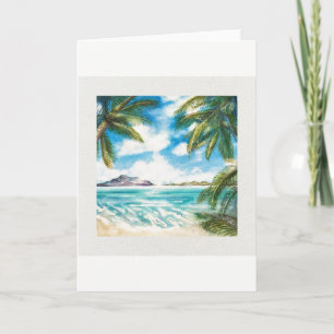 Carte "Eon Isle : Morning Shore" avec enveloppe
