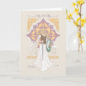 Carte Éowyn "Je ne suis pas un homme" Graphisme prêt à l (Fleur jaune)