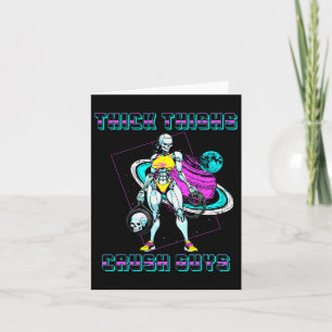 Carte Épais cuisses Les Gars Broyeurs Poids Bodybuilding