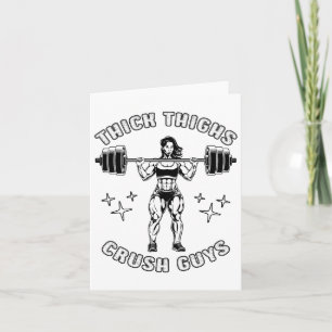 Carte Épais cuisses Les Gars Drôle Gym Entraînement Body