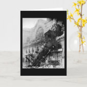 Carte Épave ferroviaire à Montparnasse, catastrophe ferr (Fleur jaune)