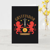 Carte Épée double lion graphique de la maison GRYFFINDOR (Fleur jaune)