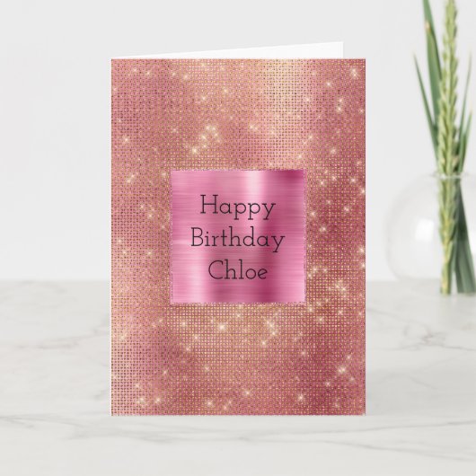 Carte Éperche en or rose (Devant)