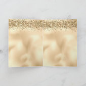 Carte Épersion de Parties scintillant Gold Glitzy Confet (Intérieur)