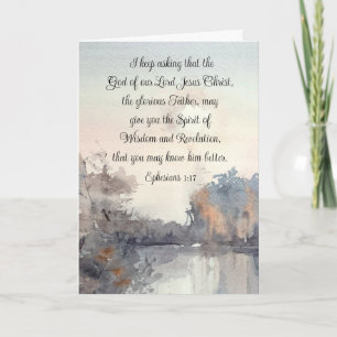 Carte Éphésiens 1:17 Esprit de sagesse et de révélation