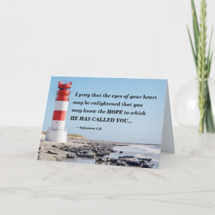 Carte Éphésiens 1:18 Je prie que vous connaissiez l'ESPO