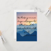 Carte Ephésiens 2:19 KJV Bible Verse Pic Flat Salutation (Devant/Arrière en situation)